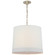 Simple Banded Two Light Hanging Lantern in Soft Silver (268|BBL 5110SS-L)