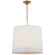 Simple Banded Two Light Hanging Lantern in Soft Brass (268|BBL 5110SB-L)