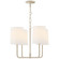 Go lightly Four Light Chandelier in China White (268|BBL 5080CW-L)