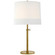 Simple One Light Table Lamp in Soft Brass (268|BBL 3023SB-L)