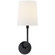 Go lightly One Light Wall Sconce in Charcoal (268|BBL 2080C-L)