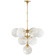 Cristol Ten Light Chandelier in Hand-Rubbed Antique Brass (268|ARN 5401HAB-WG)