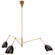 Sommerard Three Light Chandelier in Hand-Rubbed Antique Brass and Black (268|ARN 5009HAB-BLK)