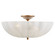 Rosehill Four Light Semi Flush Mount in Hand-Rubbed Antique Brass (268|ARN 4001HAB-WG)