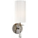 drunmore One Light Wall Sconce in Polished Nickel with Crystal (268|ARN 2018PN/CG-WG)