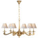 Myrna Six Light Chandelier in Natural Brass (268|AH 5010NB-NP)