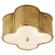 Basil Two Light Flush Mount in Natural Brass (268|AH 4014NB-FG)