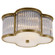 Basil Two Light Flush Mount in Natural Brass with Clear Glass (268|AH 4014NB/CG-FG)