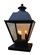 Inverness Three Light Column Mount in Satin Black (37|INC-10MRCLR-BK)