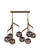 Sedona Eight Light Chandelier in Aged Brass (182|700SDNMPL2KR)