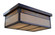 Glasgow Two Light Flush Mount in Mission Brown (37|GCM-18GWC-MB)