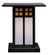 Glasgow One Light Column Mount in Satin Black (37|GC-18GWC-BK)