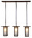 Franklin Three Light Chandelier in Bronze (37|FICH-9L/3C-BZ)