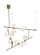 ModernRail LED Chandelier in Aged Brass (182|700MDCHGRS)
