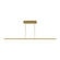 Stagger LED Linear Suspension in Natural Brass (182|700LSSTG72NB-LED927)
