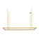 Stagger LED Linear Suspension in Natural Brass (182|700LSSTG50NB-LED927)