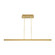 Stagger LED Linear Suspension in Natural Brass (182|700LSSTG48NB-LED927)