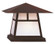 Carmel One Light Column Mount in Rustic Brown (37|CC-15BF-RB)