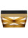 Loom LED Flush Mount in Black/Gold (182|700FMLMOBG-LED930-277)