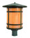 Berkeley One Light Post Mount in Antique Brass (37|BP-14LWO-AB)