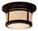Berkeley Two Light Flush Mount in Rustic Brown (37|BCM-12WO-RB)