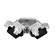Tape Light Accessories Heavy Duty Snap ''L'' Connector in White/Clear (303|TL-2SPL-L-HD)