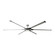 Loft 96 96``Ceiling Fan in Painted Brushed Steel (71|6LFR96PBSD)