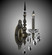 Venetian One Light Wall Sconce in Polished Brass w/Black Inlay (183|WS9391-O-12G-ST)