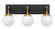 Allie Three Light Bath in Black/Satin Brass (137|352B03BLSB)