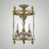 Lantern Three Light Semi-Flush Mount in True Brass (183|LTFM2213-OLN-16G-ST)