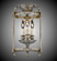Lantern Three Light Flush Mount in Polished Brass w/Umber Inlay (183|LTFM2108-01G-ST)