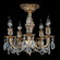 Rosetta Five Light Flush Mount in Polished Brass w/Umber Inlay (183|FM9501-A-01G)