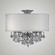 Llydia Five Light Semi Flush Mount in Aged Bronze satin (183|FM6511-A-13S-ST-PG)