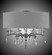 Kaya Six Light Flush Mount in Old Bronze (183|FM5623-G-35S-ST-GL)