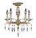 Kaya Five Light Flush Mount in Old Brass (183|FM5522-G-36G-ST)