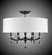 Kensington Six Light Flush Mount in Pewter w/Polished Nickel Accents (183|FM5495-O-37G-38G-ST-HL)