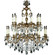 Rosetta 20 Light Chandelier in Polished Brass w/Black Inlay (183|CH9581-OTK-12G-ST)
