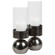 Tilston Candleholders, Set/2 in Polished Gunmetal (52|18050)