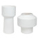 Illumina Vases, Set/2 in White (52|18049)