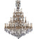 Elise 55 Light Chandelier in Polished Brass w/Umber Inlay (183|CH9325-ATK-01G-ST)