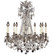 Biella Ten Light Chandelier in Antique Black Glossy (183|CH9248-A-02G-ST)