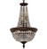 Corinthian Six Light Chandelier in Antique Black Glossy (183|CH8512-P-02G)