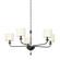 Osmond Five Light Chandelier in Black Iron (67|F9737-BI)