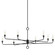 Orson Eight Light Chandelier in Black Iron (67|F9542-BI)