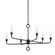Orson Six Light Chandelier in Black Iron (67|F9531-BI)