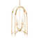 Rhett Four Light Lantern in Vintage Gold Leaf (67|F8821-VGL)