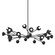 Colt 24 Light Chandelier in Soft Black (67|F7424-SBK)