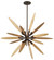 Dragonfly Eight Light Chandelier in Bronze With Satin Leaf (67|F5276)