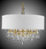 Kaya Ten Light Chandelier in Pewter w/Polished Nickel Accents (183|CH5606-G-37G-38G-ST-GL)