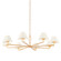 Ozias Eight Light Chandelier in Vintage Gold Leaf (67|F2550-VGL)
